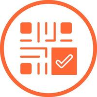 QR Code Checkout Icon Design vector