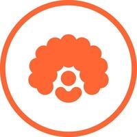 Clown Wig Icon Design vector