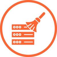 Data Cleaning Icon Design vector