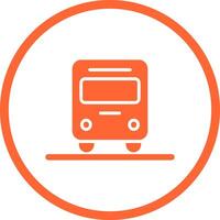Oncoming Bus Icon Design vector