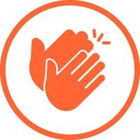 Clapping Hands Icon Design vector