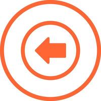 Left Arrow Icon Design vector