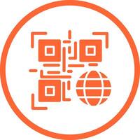 QR Code Website Icon Design vector