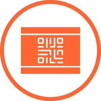 QR Code Business Card Icon Design vector