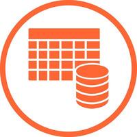Table Data Icon Design vector