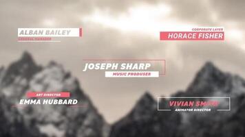 Minimal Lower Thirds motion_graphic