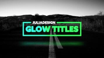 Minimal Glow Titles motion_graphic