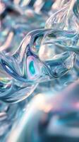 Colorful abstract patterns of bubbles and liquid elements captured in bright light photo