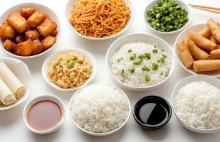 Delicious Asian dining spread featuring various dishes and flavors to enjoy with family photo