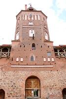 Grodno Belarus 2023 . Mir castle and park complex . Architectural monument . photo