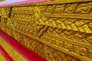 Thai style architecture decorated with Thai patterns, Thailand photo