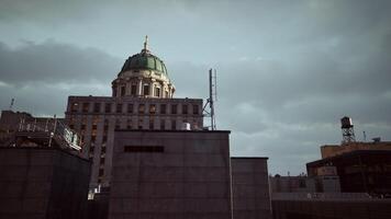 A tall building with a dome on top of it photo