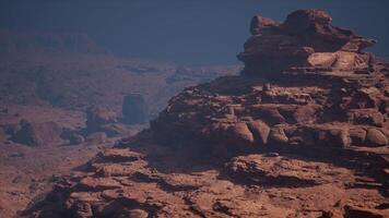 Ethereal Majesty, The Enigmatic Red Stone Canyon Emerges From the Desert Sands photo