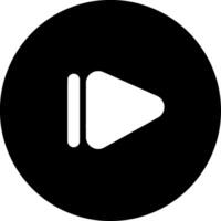 Minimalist Black and White Fast Forward Icon Logo. Ideal for Web and Graphic Design Projects vector
