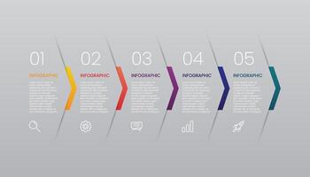 infographic template with icon vector