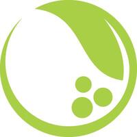 The logo for the company is a green circle with three circles vector