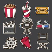 set of movie good for sticker, patter design, element design, etc vector