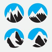 set of mountain icon good for logo, branding and community design vector