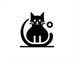 Cat icon on white background vector