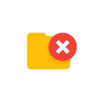 no access to folder icon for ui, flat vector