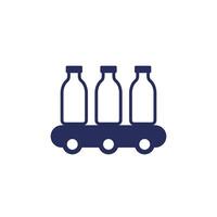 beverage factory icon on white vector