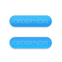 order now, button for web, blue on white vector