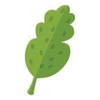 Green sorrel leaf showing tiny seeds growing on surface vector