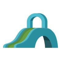 Children's slide providing fun and entertainment in playground setting vector