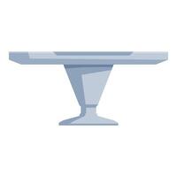 Modern empty podium tribune rostrum table for conference or business presentation vector