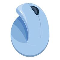 Modern wireless ergonomic computer mouse enhancing productivity vector