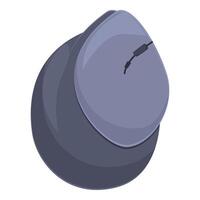 Ergonomic vertical mouse maintaining wrist health and comfort vector