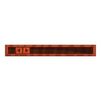 Wooden loading bar with rewind and forward buttons showing progress vector