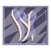 Fresh octopus tentacles packaged for retail displaying vibrant purple color vector