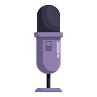 Studio condenser microphone broadcasting recording audio device vector