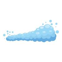 Cartoon style soap suds creating a refreshing clean feeling vector