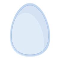 Light blue egg representing easter and new life vector