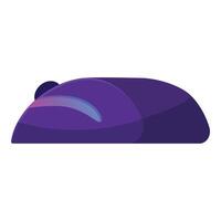 Modern wireless computer mouse showing ergonomic design vector