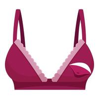 Pocket bra with lace trimming, supporting modern confidence and style vector