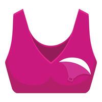 Pink sports bra for comfortable and secure workout sessions vector