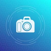 DSLR camera icon vector