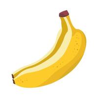 Banana in flat style In natural style. illustration isolated on white background. vector