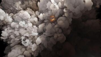 the appearance of thick smoke or steam with a bright glow effect video