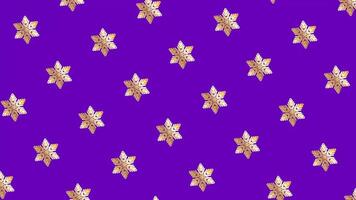 Animated loop background with snowflakes video