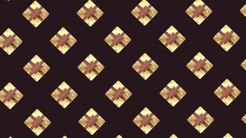 Animated Seamless Pattern Background with Gifts video