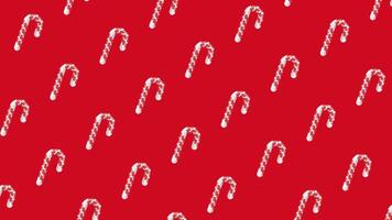 Animated loop background with candy canes video