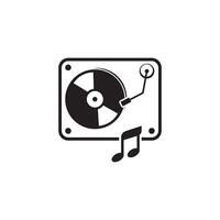 dj illustration template vector