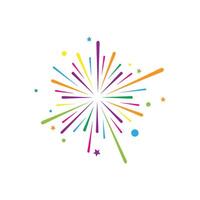 firework icon template vector