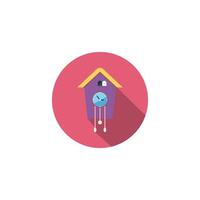 cuckoo clock icon vector