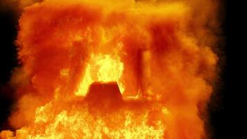 Animation of gorenje letters AI with a bright flame video