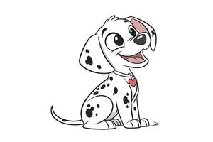 Dalmatian Delight dog vector